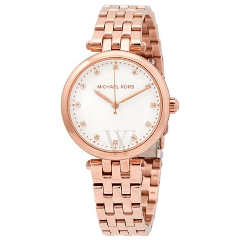 michael kors mk4568|Women's Diamond Darci Stainless Steel White Dial Watch.